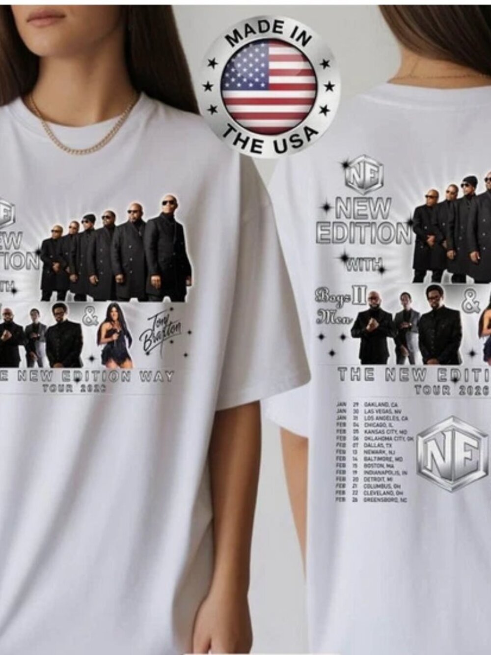 The New Edition Way Tour 2026 Unisex T-Shirt